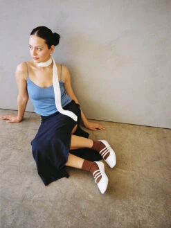 The Long Cami - Dusty -Fashion Shop LIND852 100 cou cou cami blue