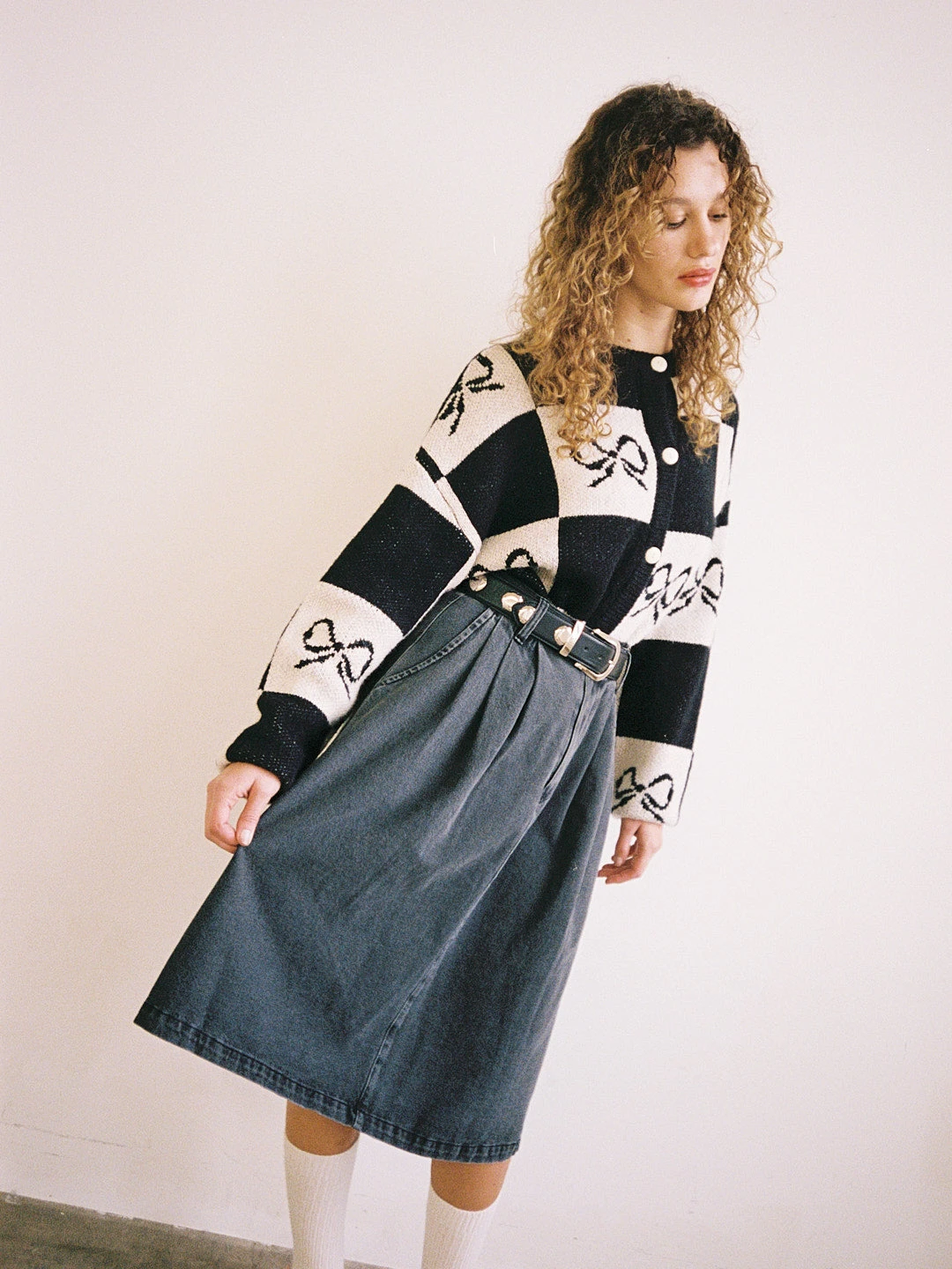 Farm Girl Skirt - Black Denim 3 Farm Girl Skirt - Black Denim