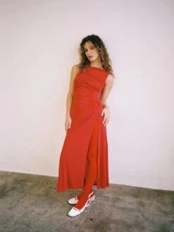 Savannah Cinch Dress - Red Slinky -Fashion Shop lind258 024 lisa says gah bisou savannah dress red