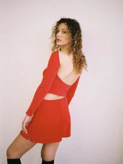 Darcy Skort - Red Slinky -Fashion Shop lind258 036 lisa says gah bisou rowan top red 70f4e99e 9694 4847 9bd0 255b35c4d62c