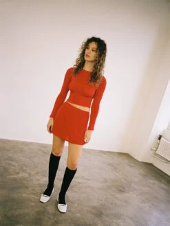 Darcy Skort - Red Slinky -Fashion Shop lind258 038 lisa says gah bisou darcy skort red