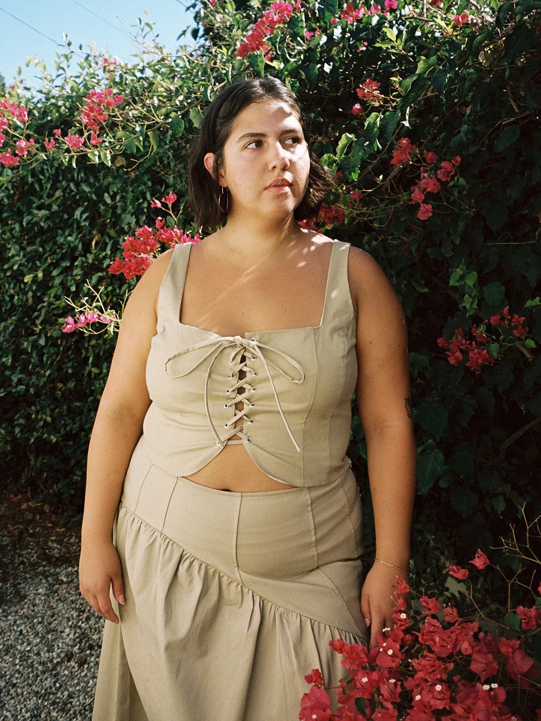 Ophelia Corset Top - Toast Twill 8 Ophelia Corset Top - Toast Twill - Image 6