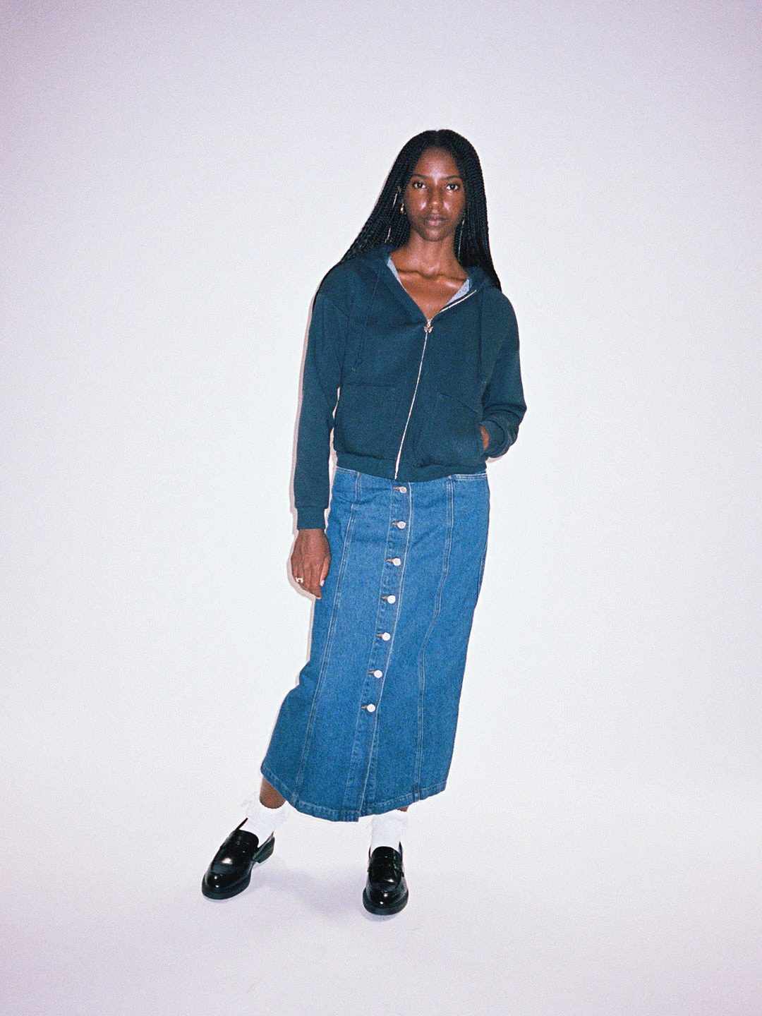 Rosie Zip Up - Washed Black 6 Rosie Zip Up - Washed Black - Image 4