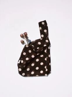 Market Tote - Mocha Dot