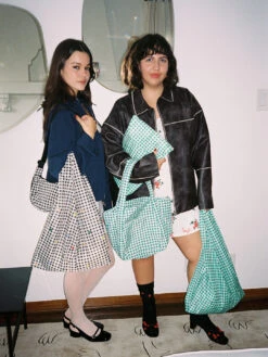 Mini Cloud Bag - Green Gingham -Fashion Shop linda043026812 112 baggu