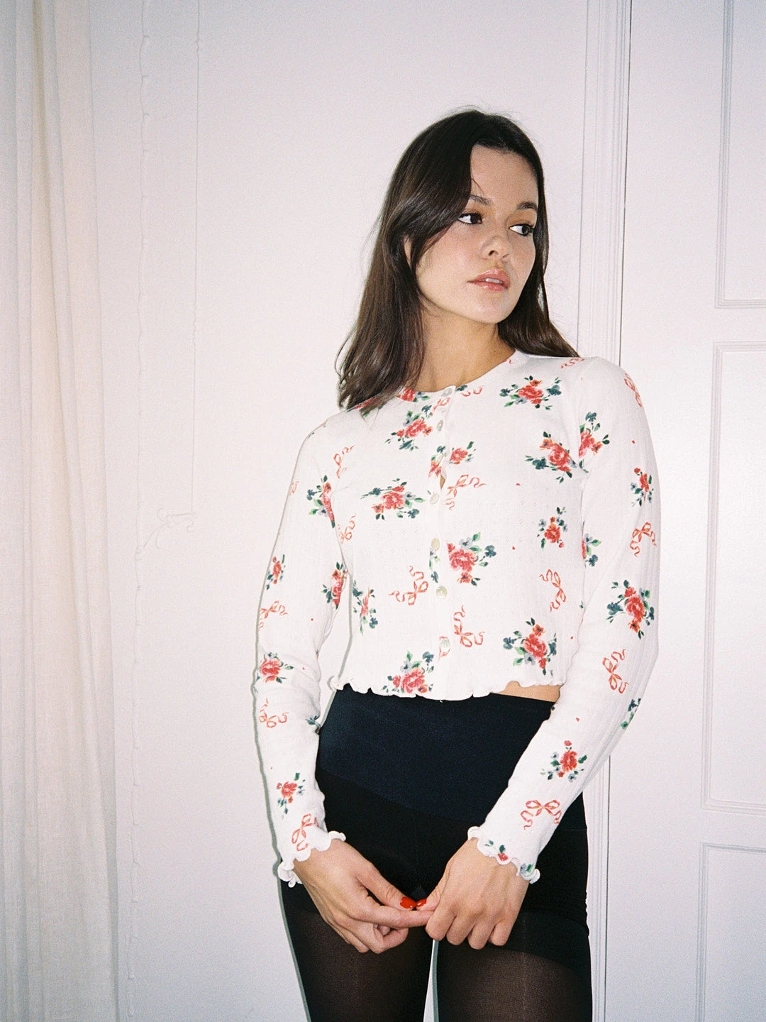 Poppy Cardi - Pointelle Bouquet 7 Poppy Cardi - Pointelle Bouquet - Image 5