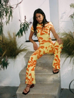 Flatlock Pant - Tequila Sunrise -Fashion Shop linda960015972 5