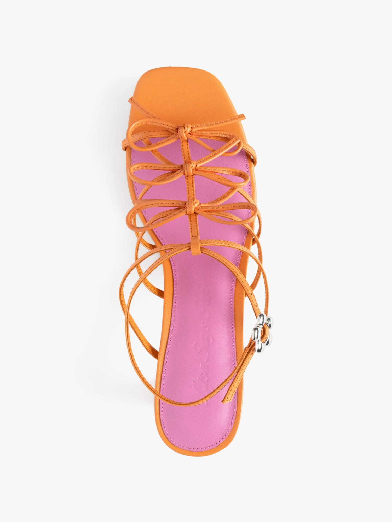 Carrie Bow Sandal - Creamsicle/Rouge 8 Carrie Bow Sandal - Creamsicle/Rouge - Image 6