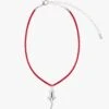 Small Rat Necklace - Red/Silver -Fashion Shop lisa says gah arden rat necklace