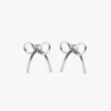 Bows Earrings - Silver -Fashion Shop lisa says gah bow earring silver