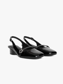 Mackie Heel - Onyx Patent -Fashion Shop lisa says gah mackie heel blackangle
